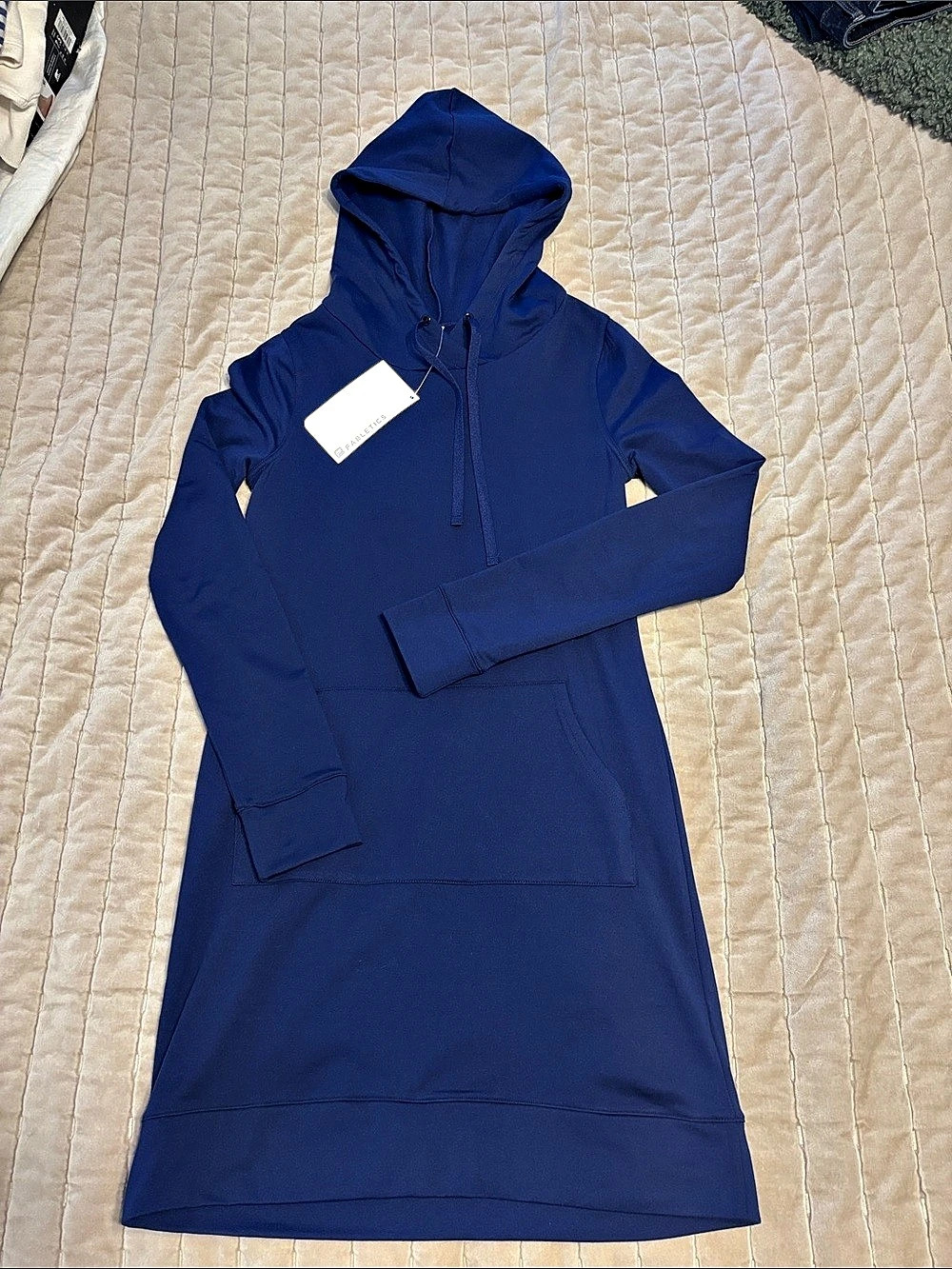 Fabletics Yukon Dress Hoodie Mini Dress in Blue Size XXS/2 NWT